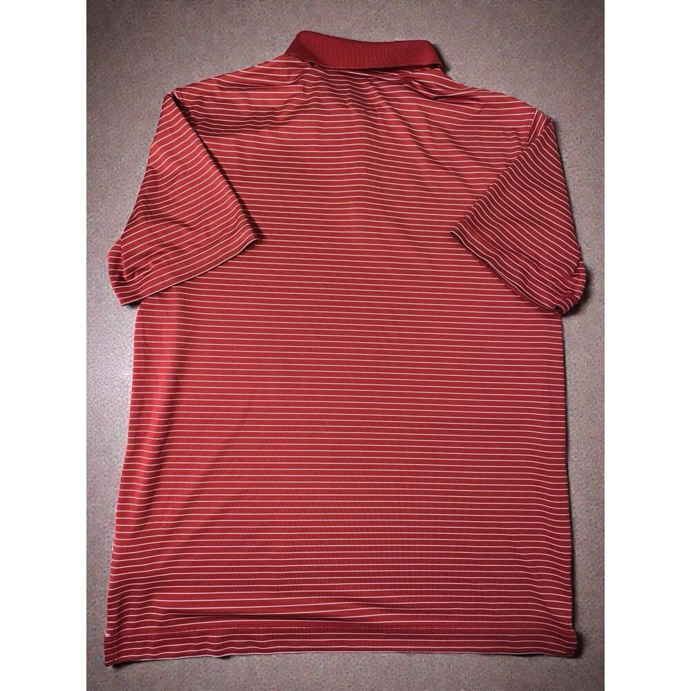 Nike Oklahoma Sooners OU Men’s Large Dri-FIT Polo Red Striped NCAA Shirt - Picture 4 of 5
